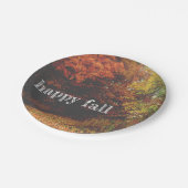 Herbstlaub Plate Pappteller (Schrägansicht)