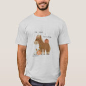 Herbstlaub & Ponys Bitte T - Shirt (Vorderseite)