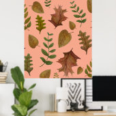 Herbstlaub Poster (Heimbüro)