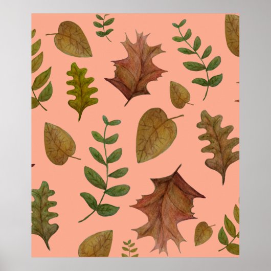 Herbstlaub Poster (Vorne)
