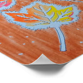 Herbstlaub-Poster Poster (Ecke)