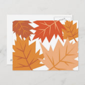 Herbstlaub Postkarte (Vorne/Hinten)