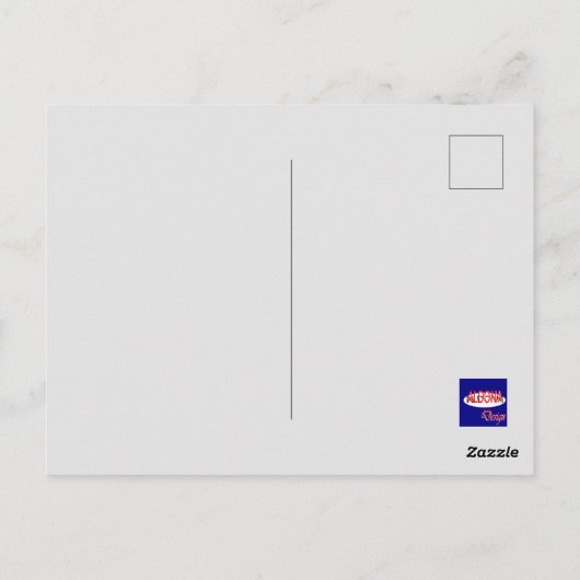 Herbstlaub Postkarte (Rückseite)