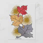 Herbstlaub Postkarte (Vorderseite)