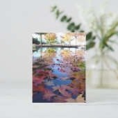Herbstlaub Postkarte (Stehend Vorderseite)