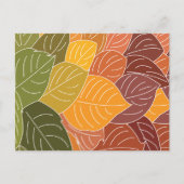Herbstlaub Postkarte (Vorderseite)