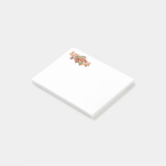 Herbstlaub Postnotizen Post-it Klebezettel (angewinkelt)