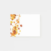 Herbstlaub Postnotizen Post-it Klebezettel (Vorderseite)