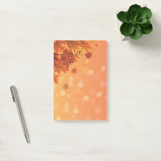 Herbstlaub Postnotizen Post-it Klebezettel (Büro)