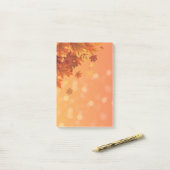 Herbstlaub Postnotizen Post-it Klebezettel (Auf Schreibtisch)