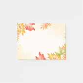 Herbstlaub Postnotizen Post-it Klebezettel (Vorderseite)