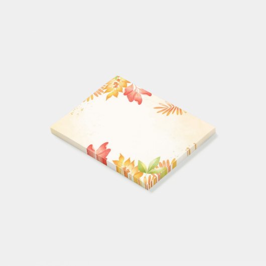 Herbstlaub Postnotizen Post-it Klebezettel (angewinkelt)