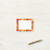 Herbstlaub Postnotizen Post-it Klebezettel (Auf Schreibtisch)