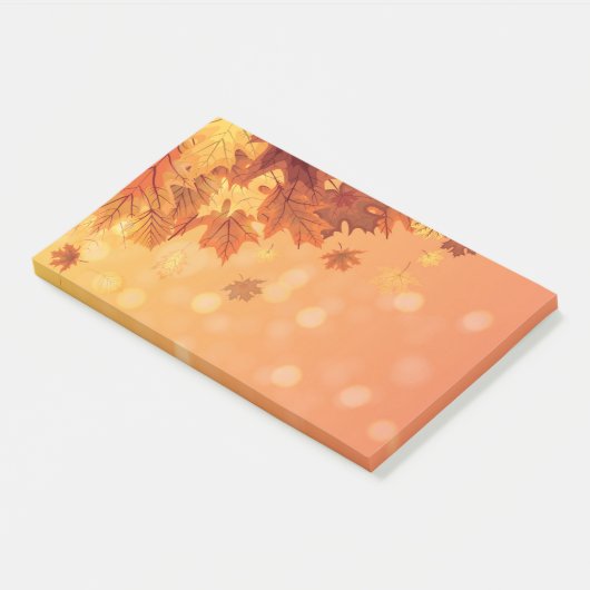 Herbstlaub Postnotizen Post-it Klebezettel (angewinkelt)