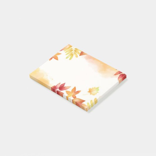 Herbstlaub Postnotizen Post-it Klebezettel (angewinkelt)