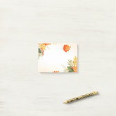 Herbstlaub Postnotizen Post-it Klebezettel (Auf Schreibtisch)