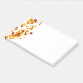 Herbstlaub Postnotizen Post-it Klebezettel (angewinkelt)