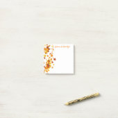 Herbstlaub Postnotizen Post-it Klebezettel (Auf Schreibtisch)