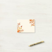 Herbstlaub Postnotizen Post-it Klebezettel (Auf Schreibtisch)