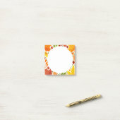 Herbstlaub Postnotizen Post-it Klebezettel (Auf Schreibtisch)