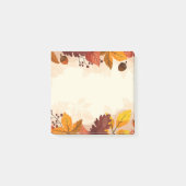 Herbstlaub Postnotizen Post-it Klebezettel (Vorderseite)