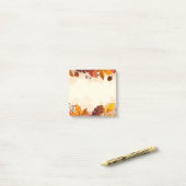 Herbstlaub Postnotizen Post-it Klebezettel (Auf Schreibtisch)