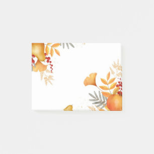 Herbstlaub Postnotizen Post-it Klebezettel