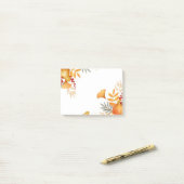 Herbstlaub Postnotizen Post-it Klebezettel (Auf Schreibtisch)