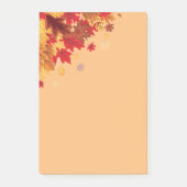 Herbstlaub Postnotizen Post-it Klebezettel (Vorderseite)