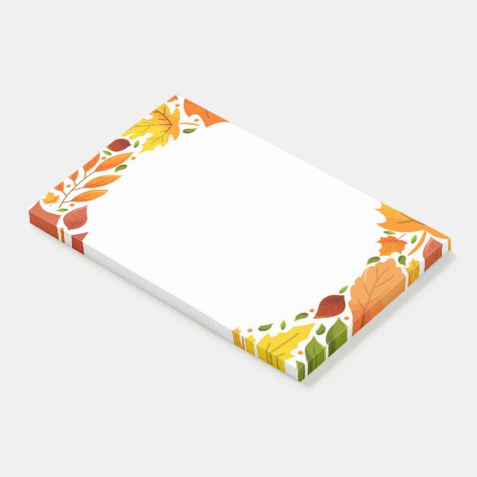 Herbstlaub Postnotizen Post-it Klebezettel (angewinkelt)