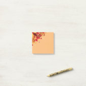 Herbstlaub Postnotizen Post-it Klebezettel (Auf Schreibtisch)