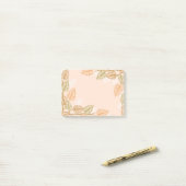 Herbstlaub Postnotizen Post-it Klebezettel (Auf Schreibtisch)