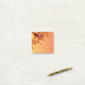 Herbstlaub Postnotizen Post-it Klebezettel (Auf Schreibtisch)