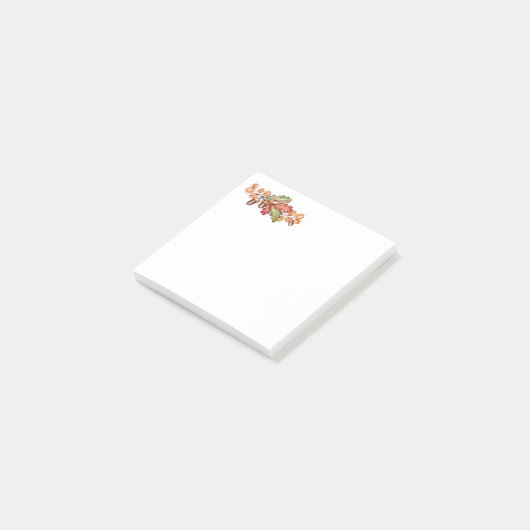 Herbstlaub Postnotizen Post-it Klebezettel (angewinkelt)