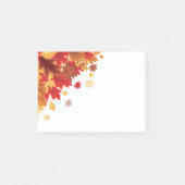 Herbstlaub Postnotizen Post-it Klebezettel (Vorderseite)