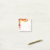 Herbstlaub Postnotizen Post-it Klebezettel (Auf Schreibtisch)