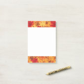 Herbstlaub Postnotizen Post-it Klebezettel (Auf Schreibtisch)