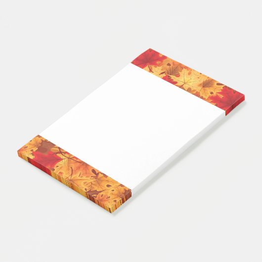 Herbstlaub Postnotizen Post-it Klebezettel (angewinkelt)