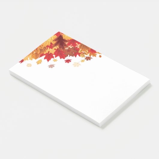 Herbstlaub Postnotizen Post-it Klebezettel (angewinkelt)