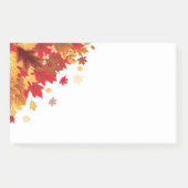 Herbstlaub Postnotizen Post-it Klebezettel (Vorderseite)