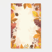 Herbstlaub Postnotizen Post-it Klebezettel (Vorderseite)