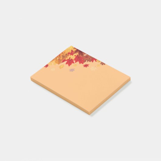 Herbstlaub Postnotizen Post-it Klebezettel (angewinkelt)
