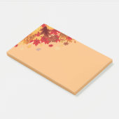 Herbstlaub Postnotizen Post-it Klebezettel (angewinkelt)