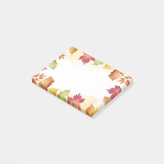 Herbstlaub Postnotizen Post-it Klebezettel (angewinkelt)