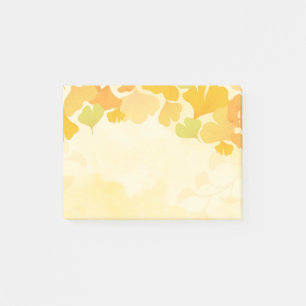 Herbstlaub Postnotizen Post-it Klebezettel