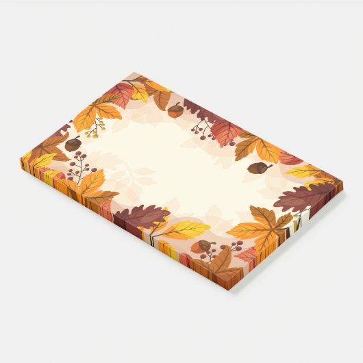 Herbstlaub Postnotizen Post-it Klebezettel (angewinkelt)