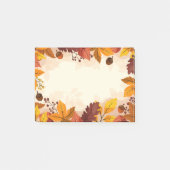 Herbstlaub Postnotizen Post-it Klebezettel (Vorderseite)