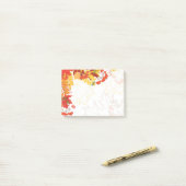 Herbstlaub Postnotizen Post-it Klebezettel (Auf Schreibtisch)