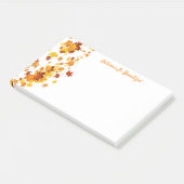 Herbstlaub Postnotizen Post-it Klebezettel (angewinkelt)