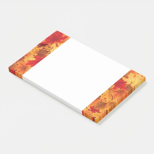 Herbstlaub Postnotizen Post-it Klebezettel (angewinkelt)